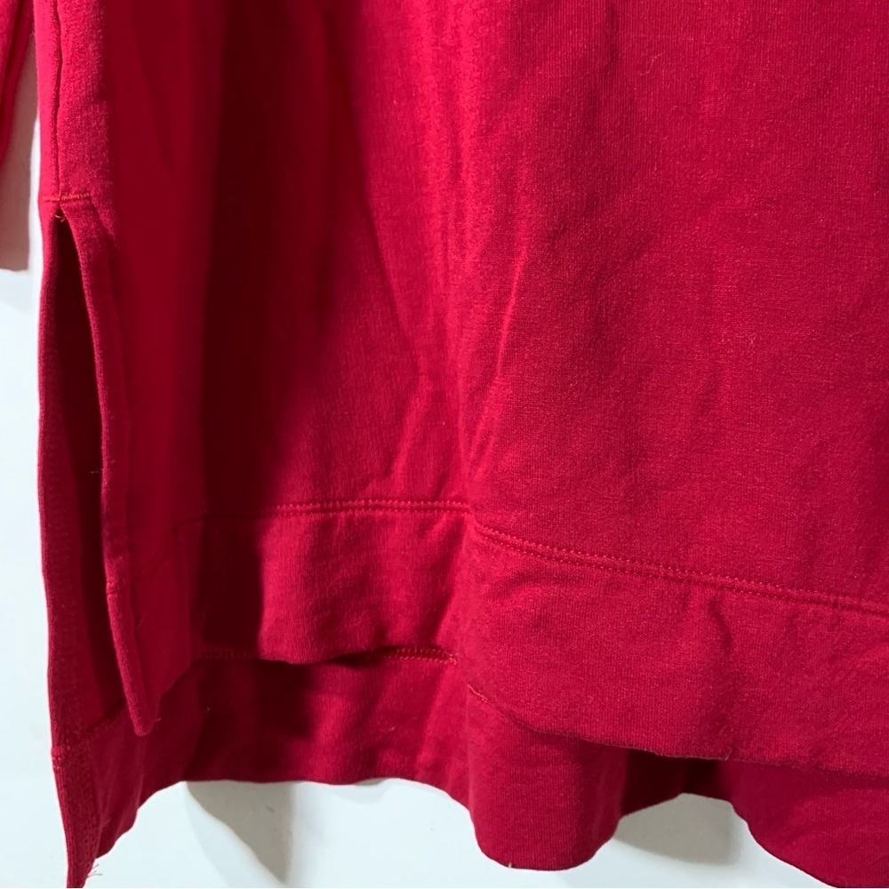 Chico's Zenergy Red Cozy Brushed Fleece Tunic - Picture 4 of 11